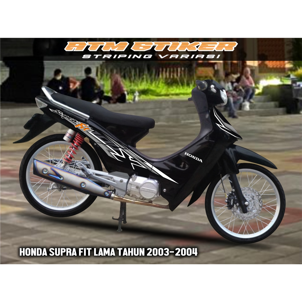 Striping variasi honda supra fit lama tahun 2003-2005