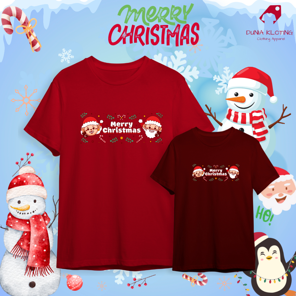 Kaos Natal keluarga / kaos Natal couple keluarga / kaos Natal instant / kaos Natal terbaru 2025 / ka