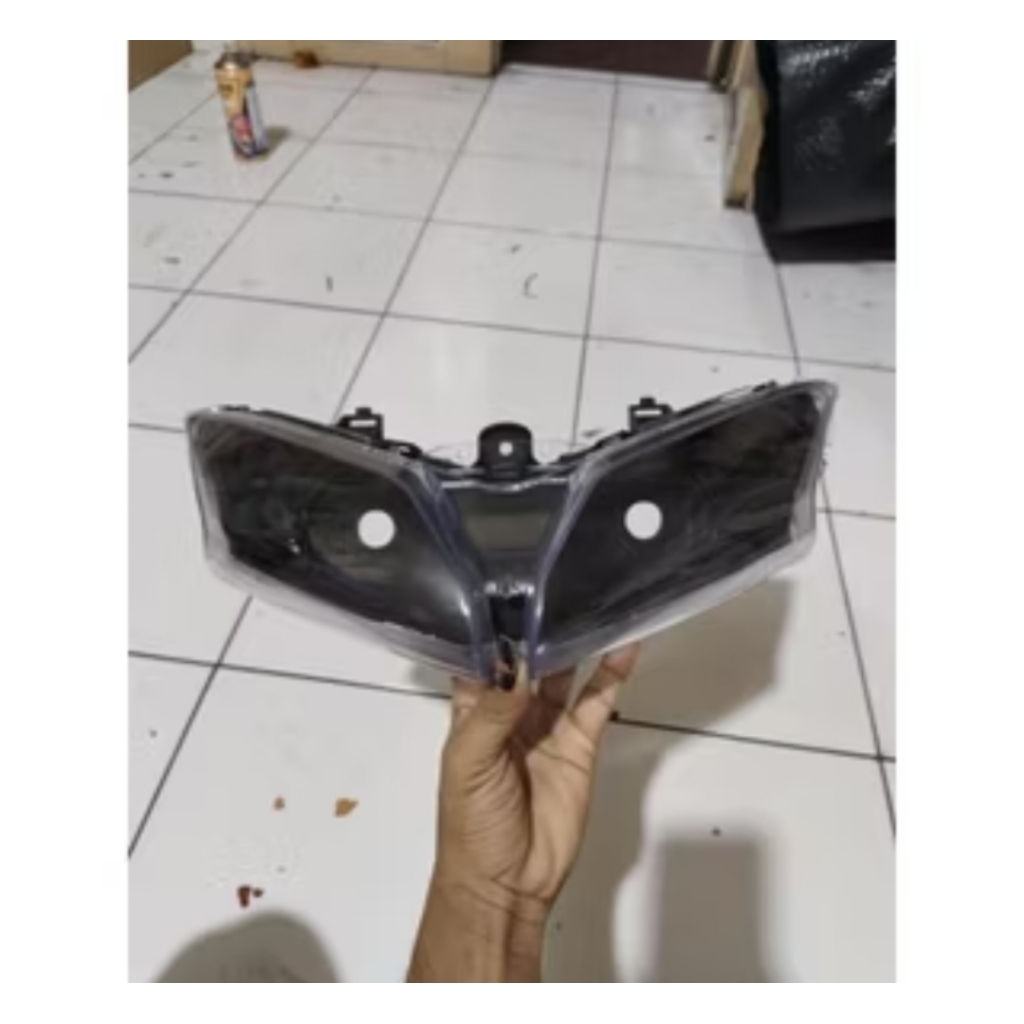 Reflektor Plus Mika Kaca Lampu Depan Blade 110 New Repsol Custom Hitam