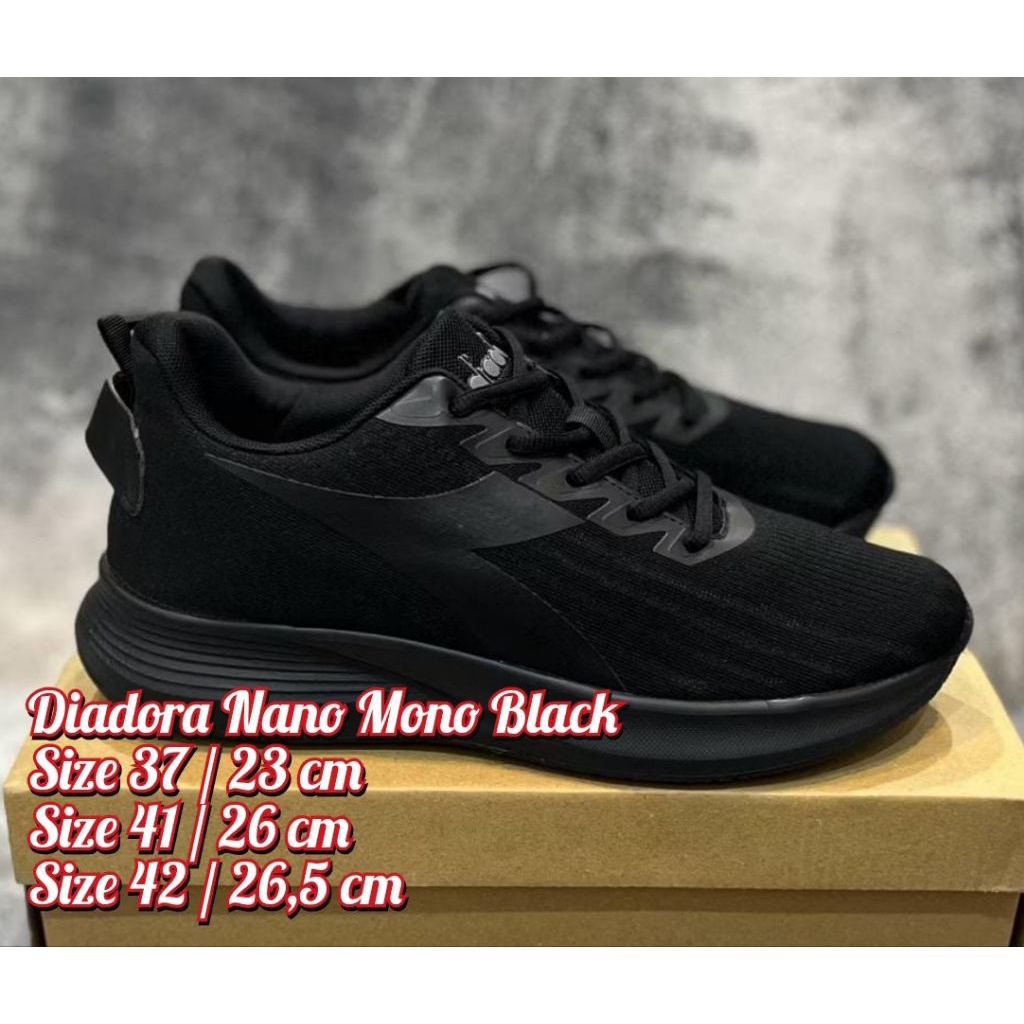 Diadora Nano Mono Black 37-41