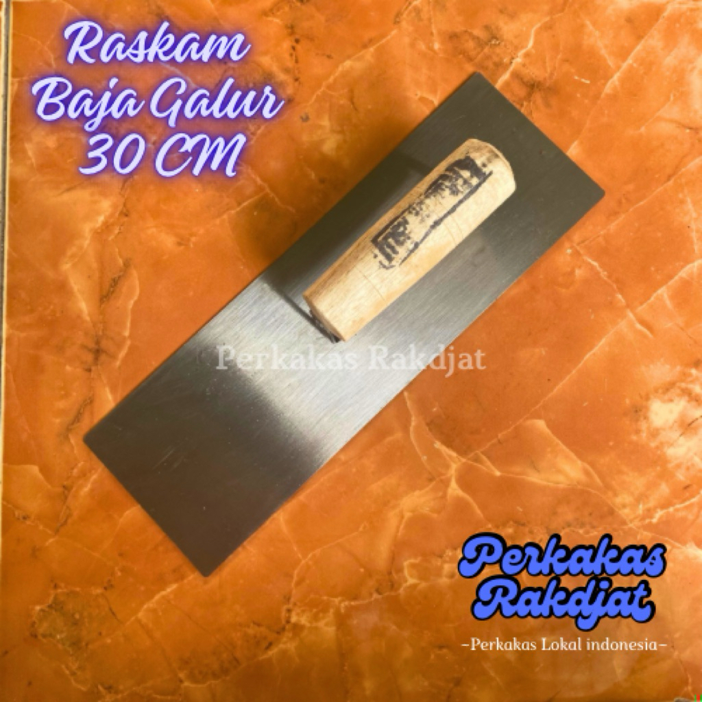 Raskam bahan Baja asli-Raskam besi baja 30 CM