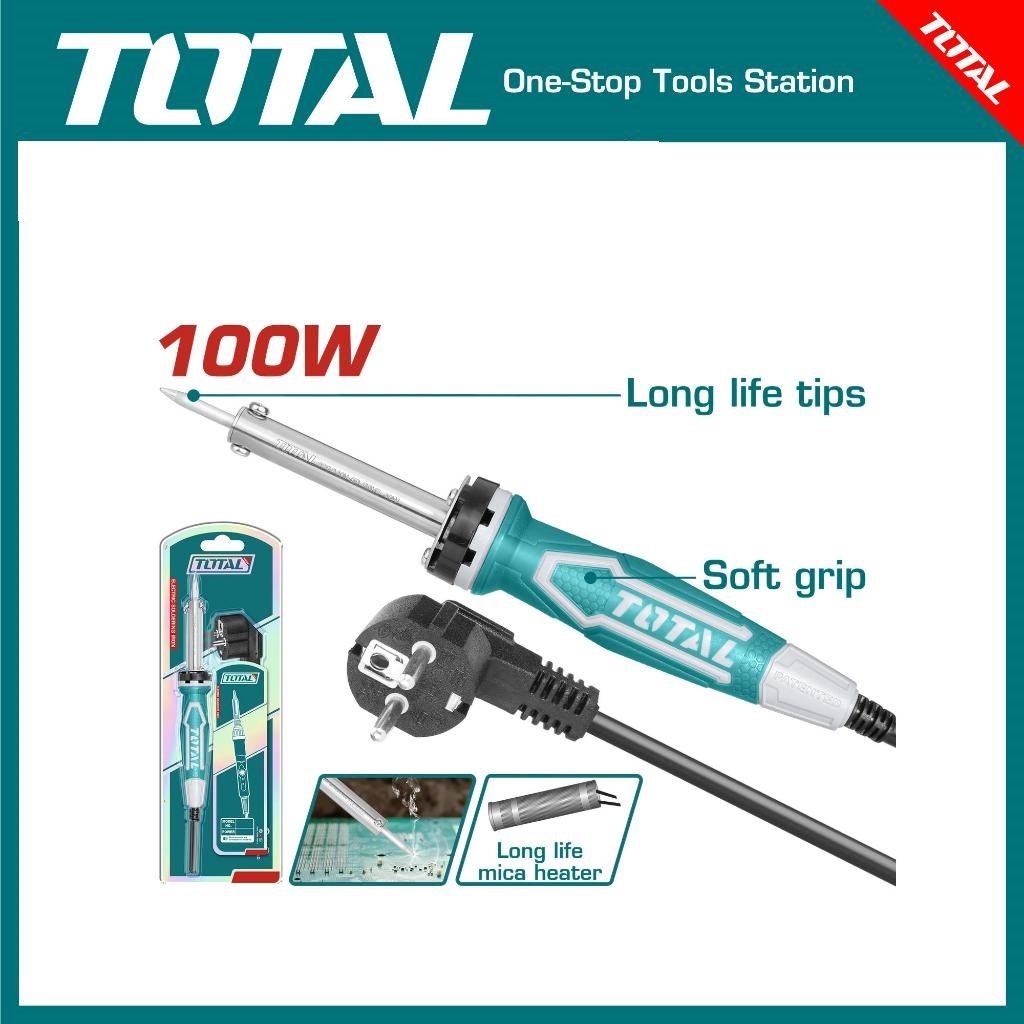 TOTAL Electric Soldering Iron TET10006 - Solder Listrik 100W