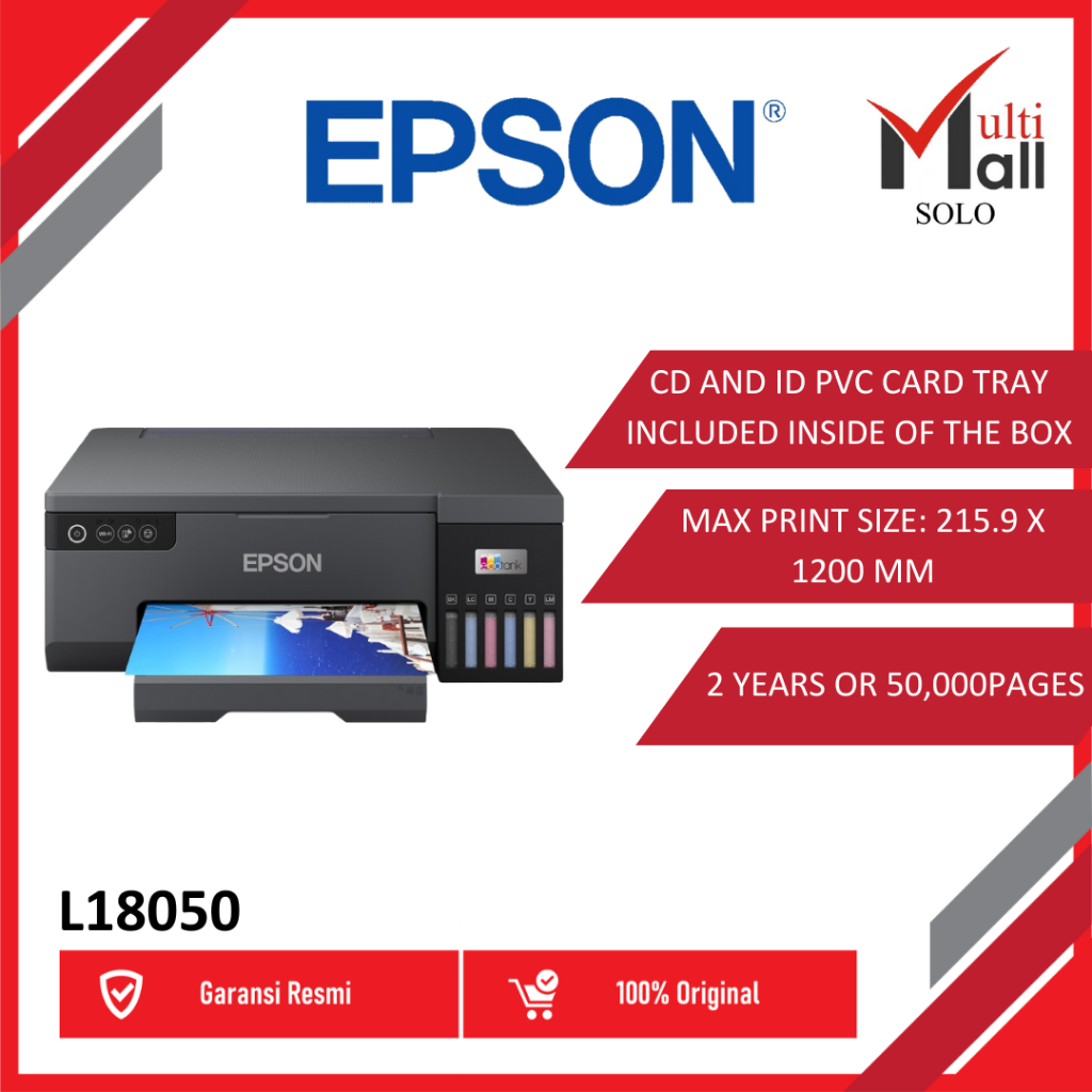 EPSON PRINTER STYLUS L-18050 L 18050 L18050 A3+ EcoTank InkTank Photo WIFI