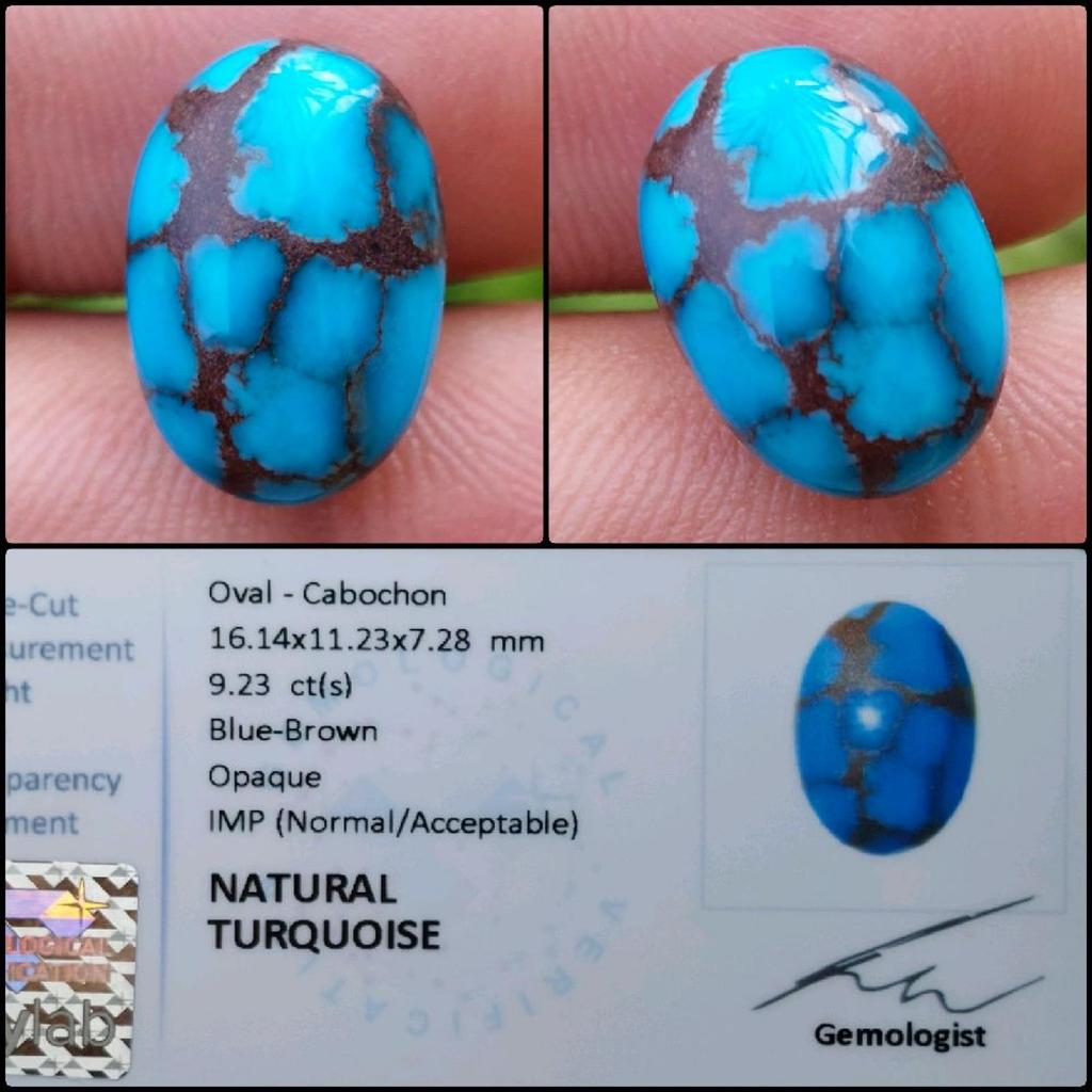 Natural Turquoise Top Color Blue Gems Batu Permata Pirus Biru Asli Original Garansi