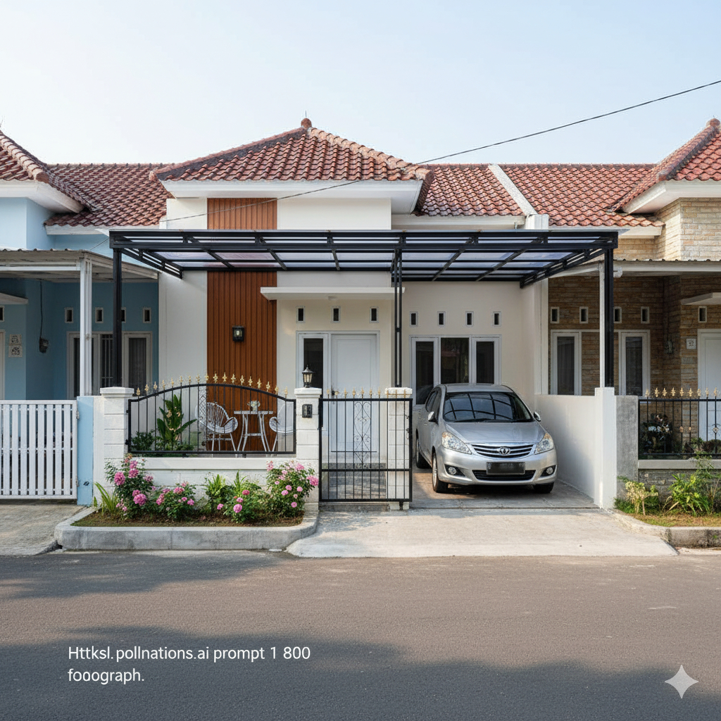 Bangun rumah modern atap genteng
