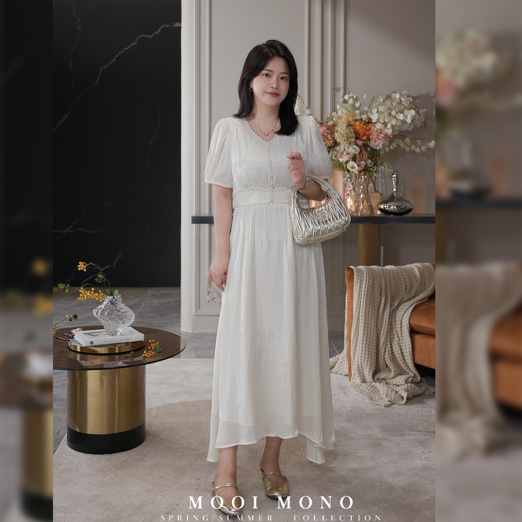 Gaun Pelangsing Kelas Atas dengan Desain Elegan dan Warna Putih Murni untuk Tampilan Mewah Wanita Dr