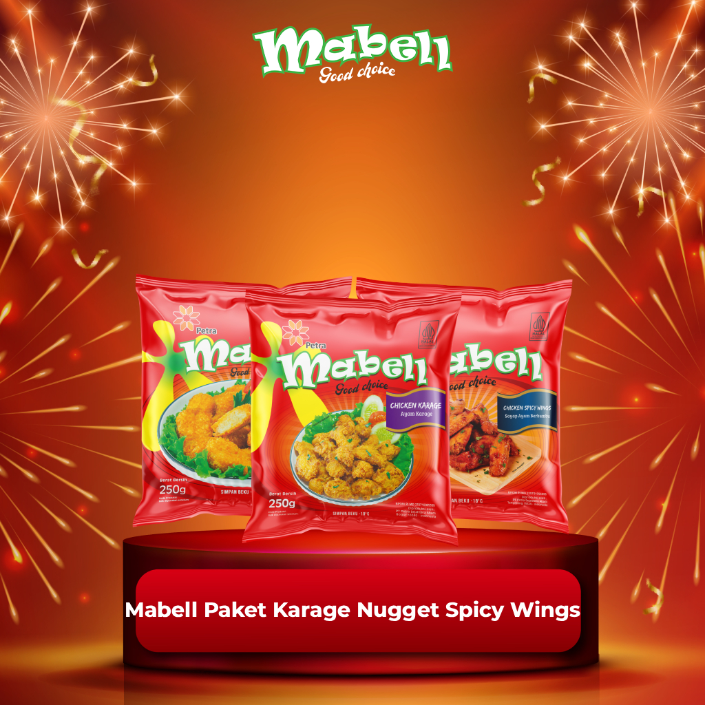 Mabell Paket Karage Nugget Spicy Wing 250 Gram