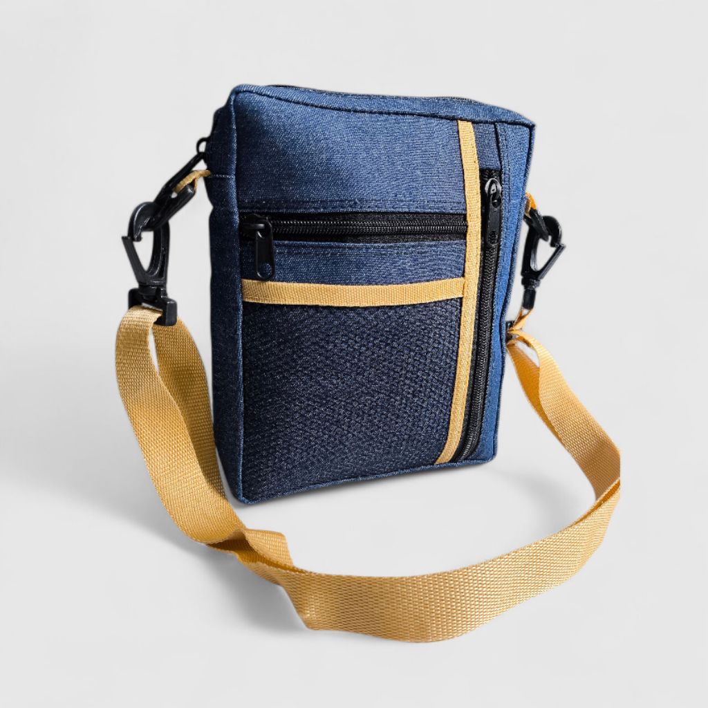 Tas Selempang Bahan Denim Tas Selempang 4 Ruang