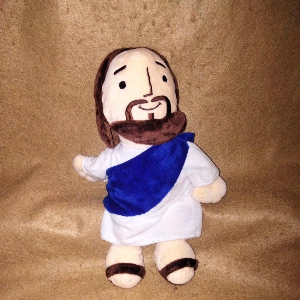 Boneka Yesus jubah biru