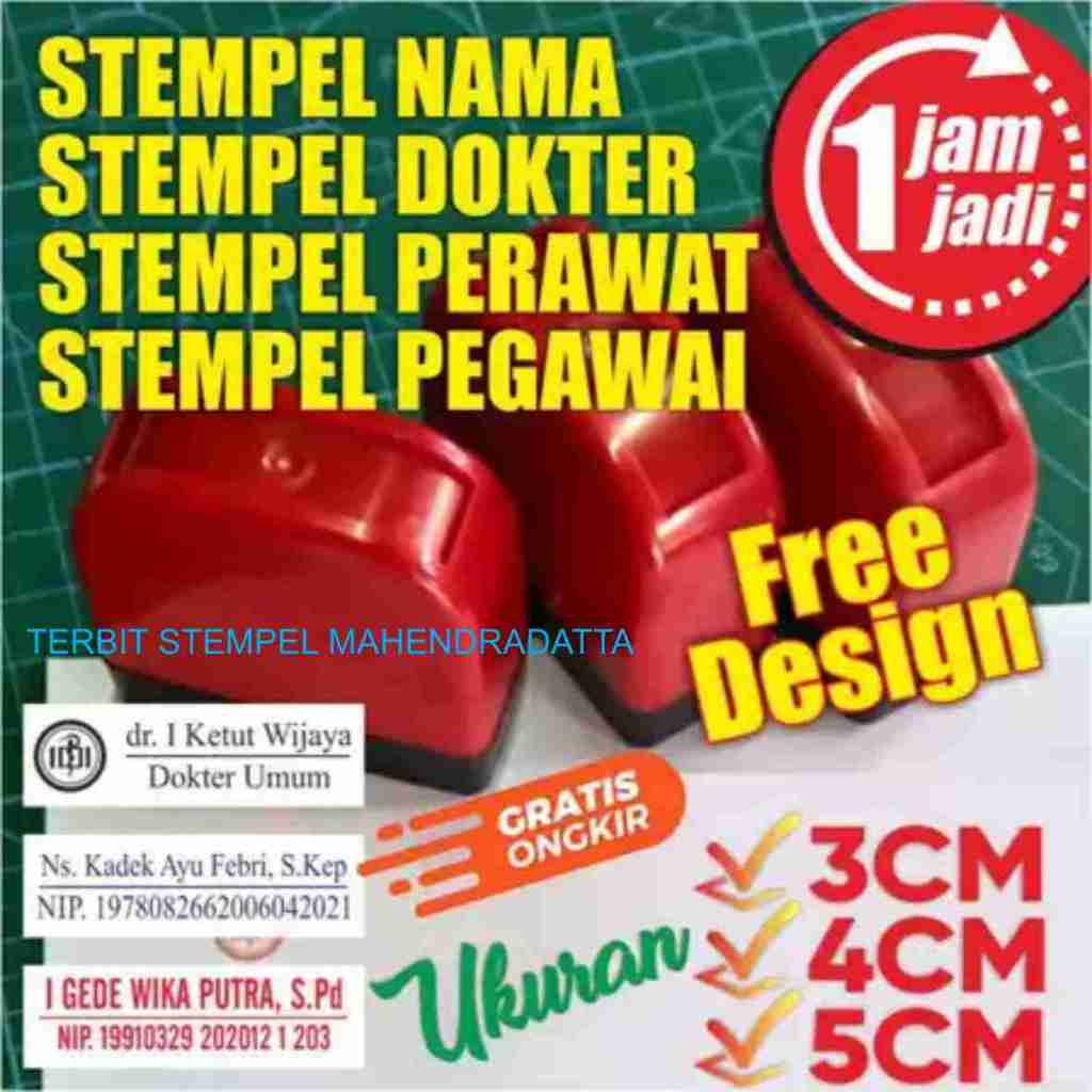 STEMPEL DOKTER | STEMPEL PERAWAT | STEMPEL PEGAWAI | STEMPEL NAMA | STEMPEL PERUSAHAAN | STEMPEL TOK