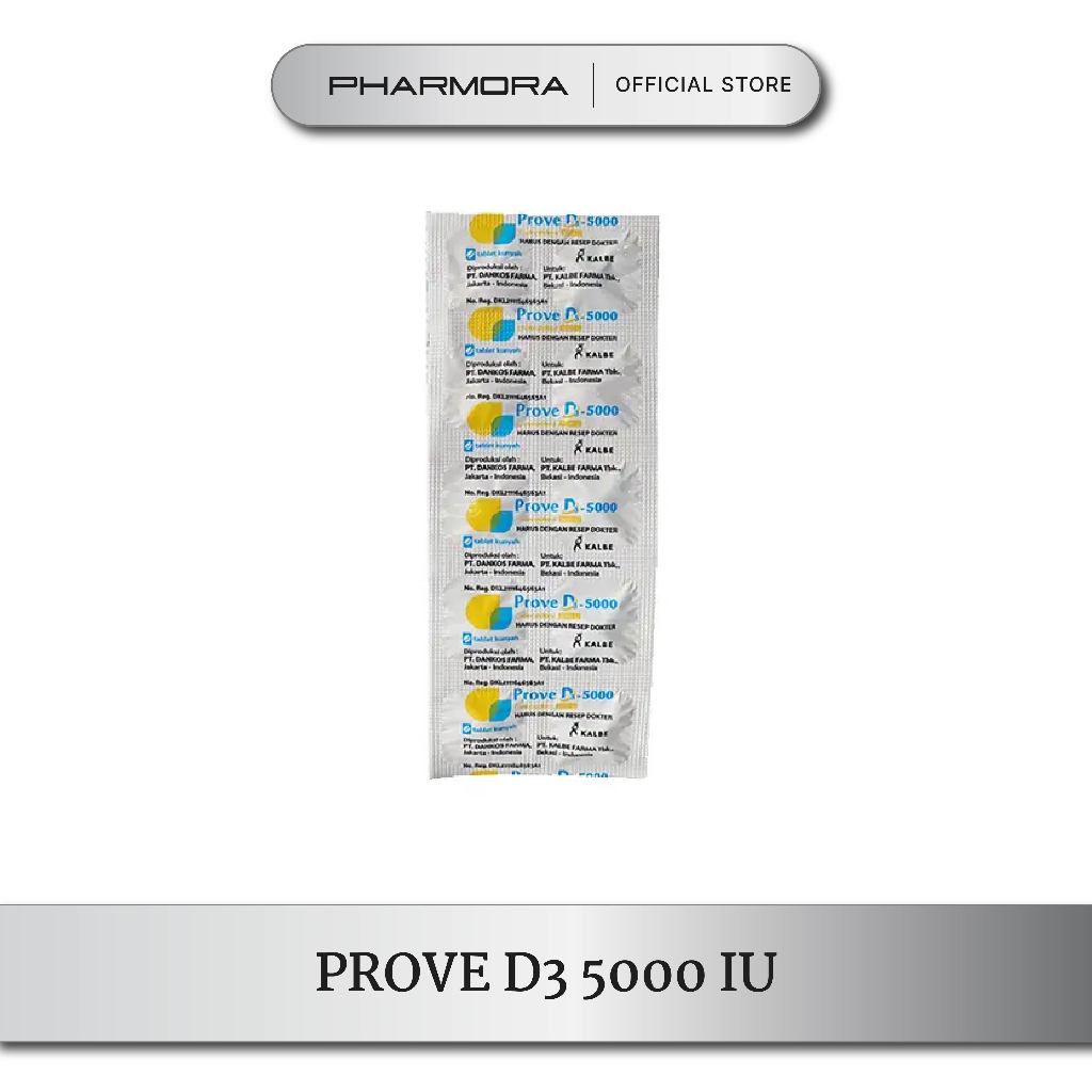 Prove D3 5000 IU 10 Tablet | Suplemen Vitamin D