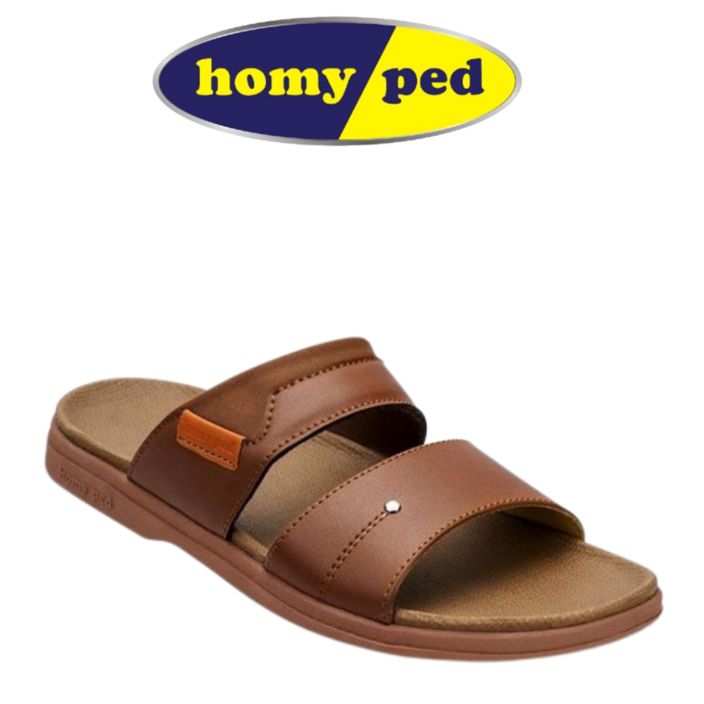 Sandal Kulit Pria Sandal Slop Selop Slide Slip On Cowok Sendal Homyped Tomiris 02 Sandal Selop Pria