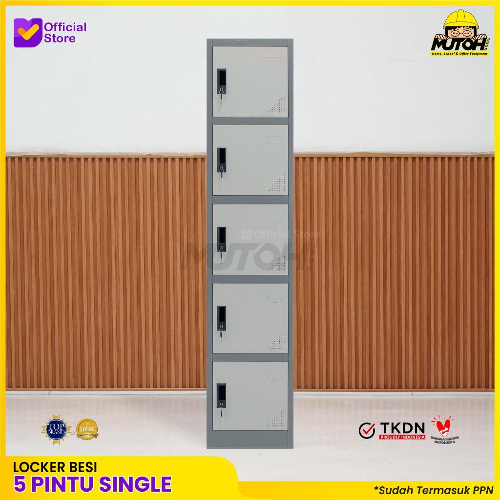 Loker besi 5 pintu | lemari locker besi 5 pintu single MUTOH2000