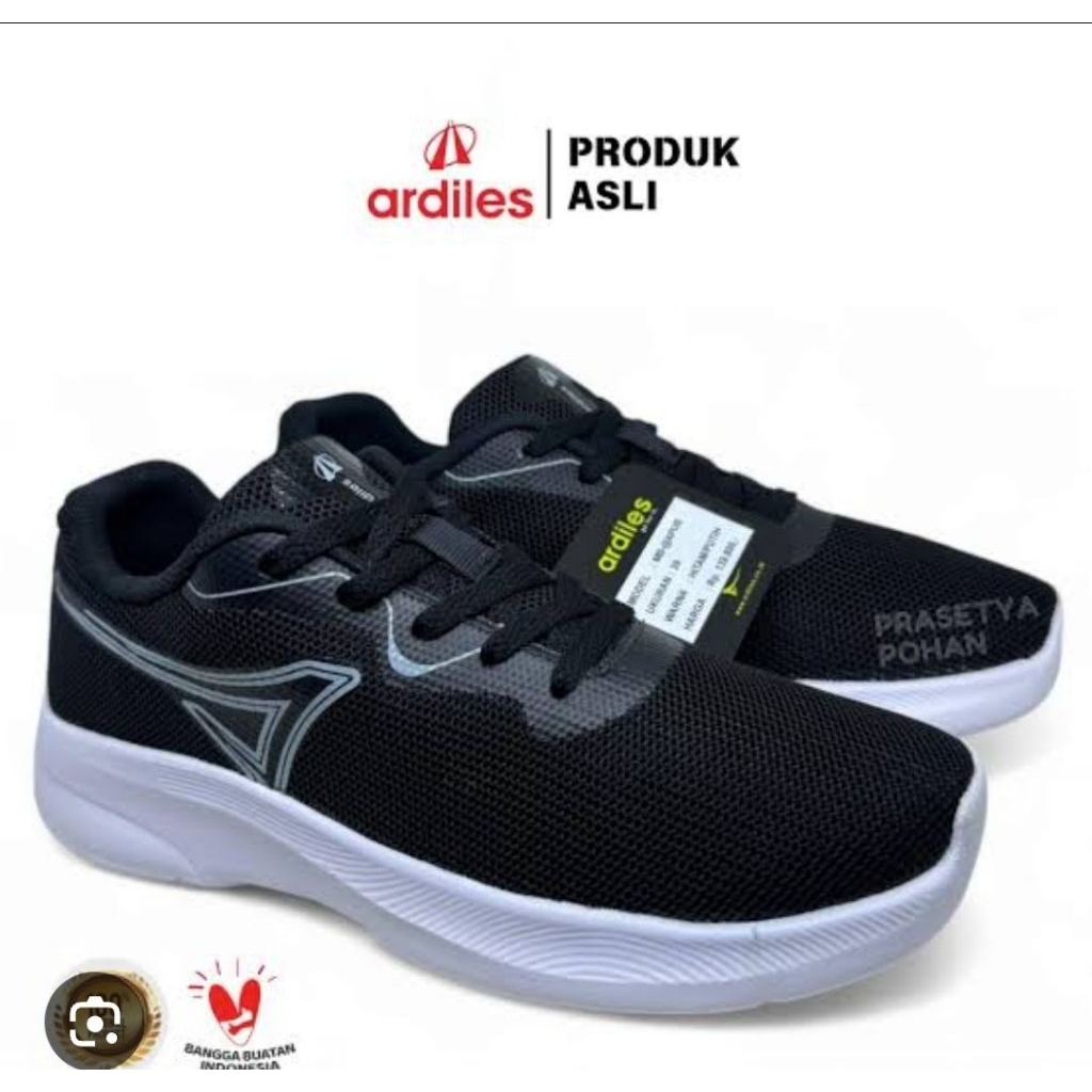 sepatu ardiles hitam putih 108