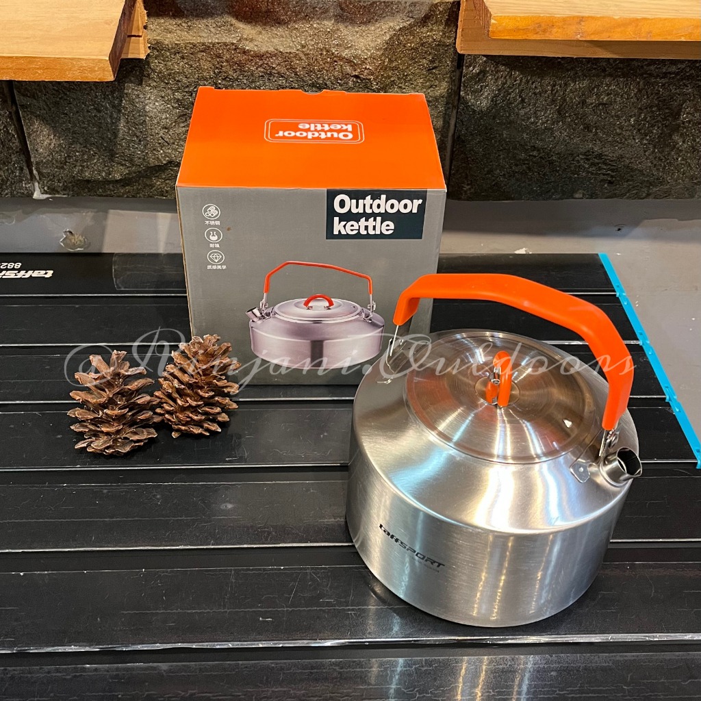 KETTLE STAINLESS HWSH TAFFSPORT TEKO AIR OUTDOOR TEMPAT AIR MINUM TEKO CAMPING KETTLE TEKO KEMAH OUT