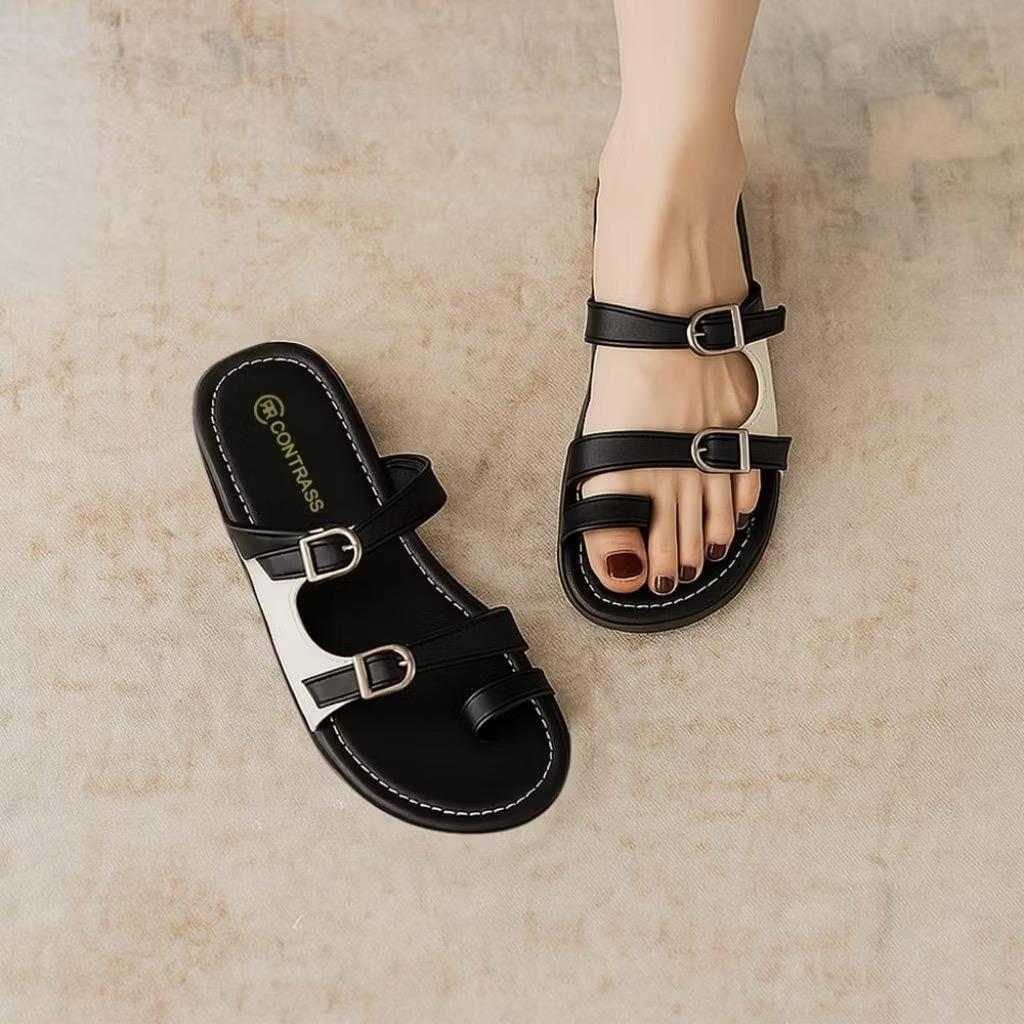 Sandal Wanita Slip On Korean Style