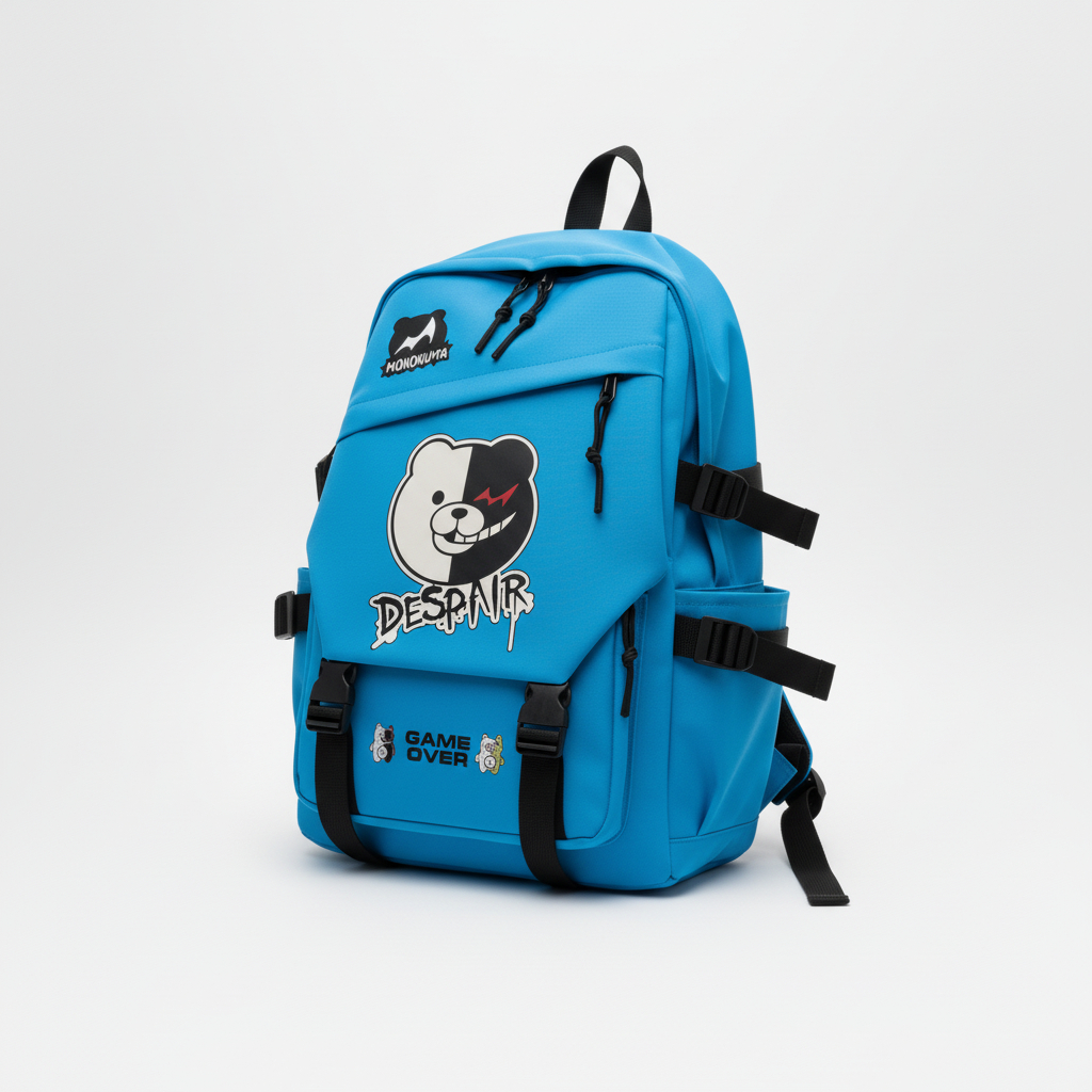 Ransel Pria Wanita SMP SMA Kuliah Kasual Ransel Anime Attack On Titan Monokuma