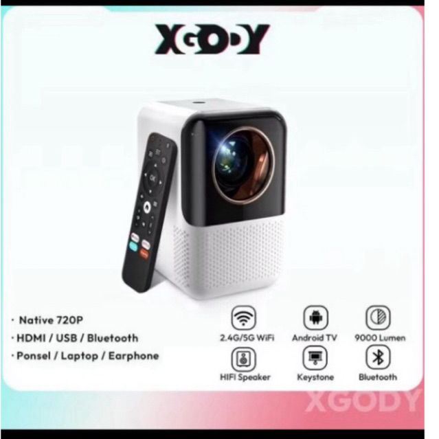 Smart Projector X10 Full HD 1080P WiFi Bluetooth Home Theater Portable