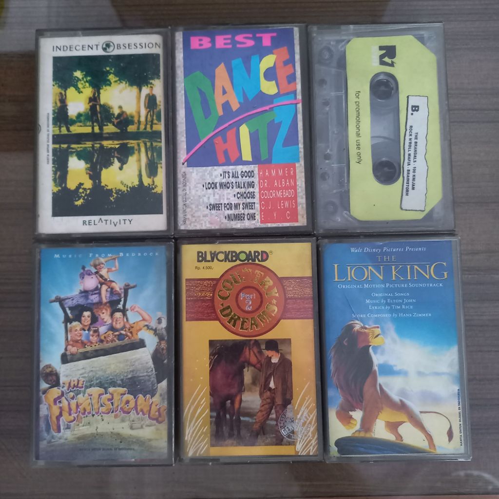 Kaset Pita Kumpulan Koleksi Lagu Barat / Cassette Tape Koleksi Lagu Barat / Lagu Lagu Barat Jadul / 