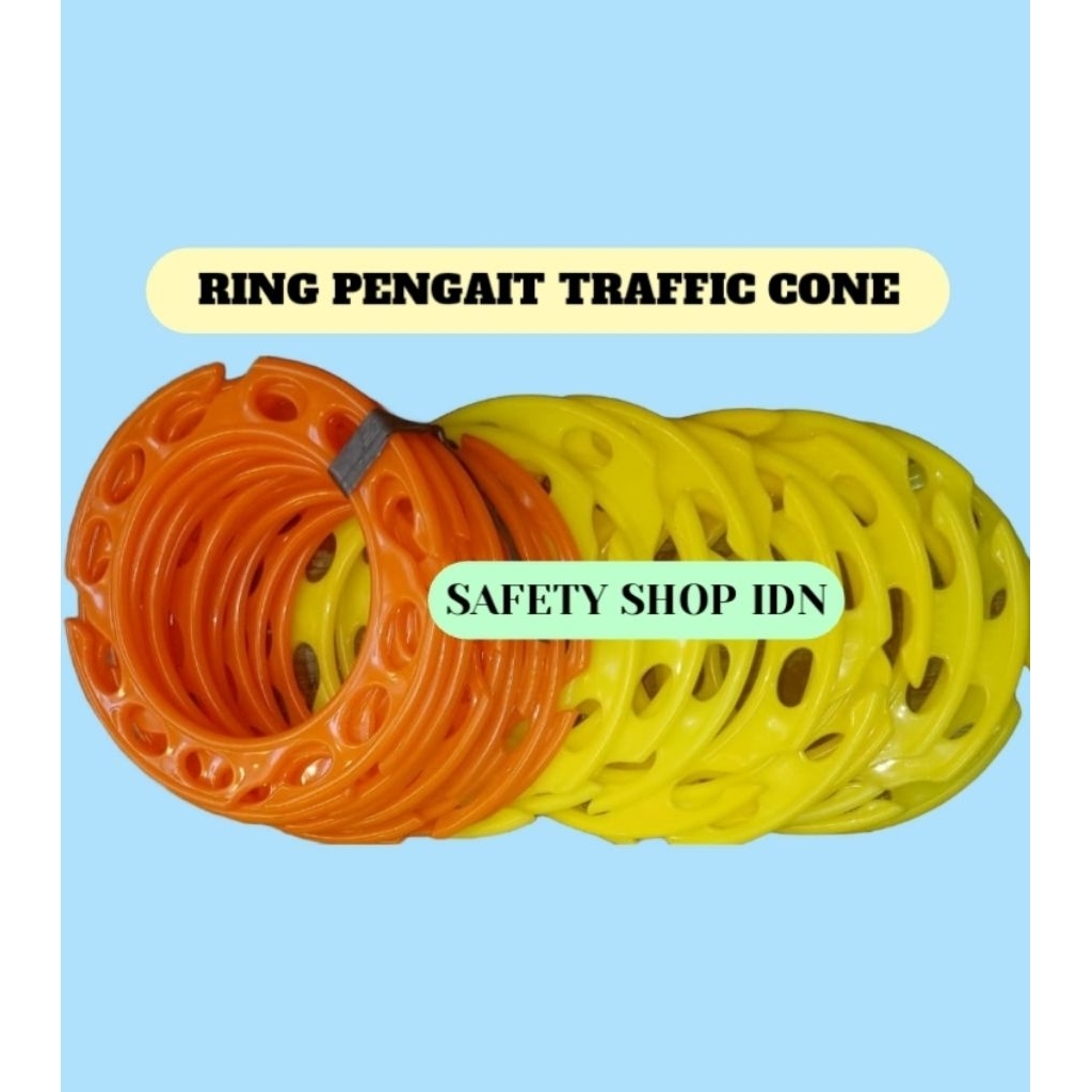 Ring Kerucut / Gantungan rantai plastik/Ring gantungan rantai plastik