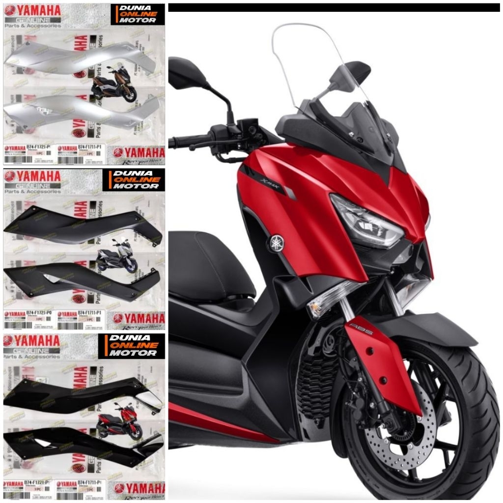 cover side 1&2 body tengah deltabok detla box XMAX 250 V1 OLD B74 F1711 00 B74 F1712 ORIGINAL ASLI 1