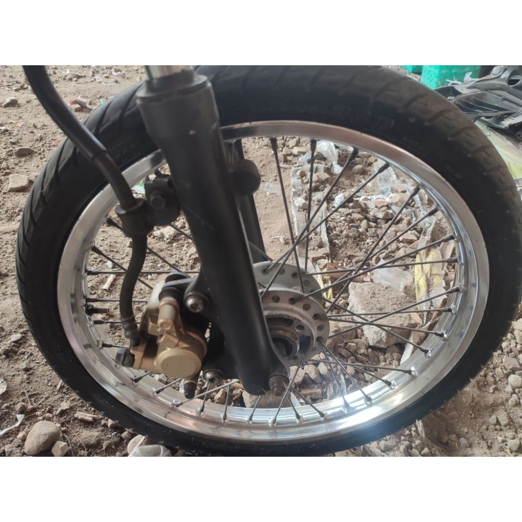 Paket Velg Chrome Doble Disc pnp Njmx Mx New set ban