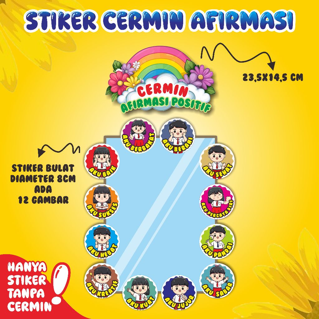 STIKER  CERMIN AFIRMASI POSITIF