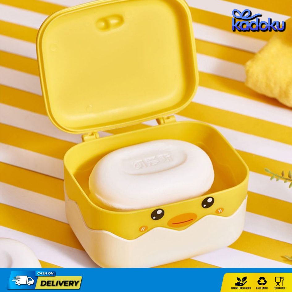 Wadah Sabun Kamar Mandi Kotak Perlengkapan Mandi Travel Soap Box Sabun Batang Portable Minimalis