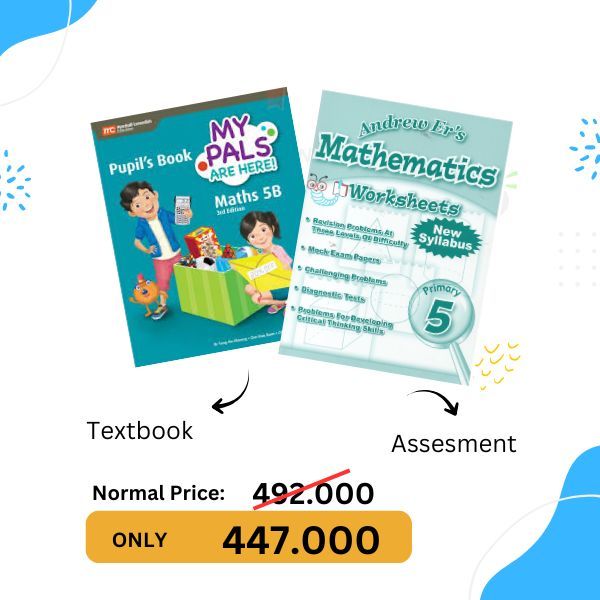 PAKET BUNDLING MATH P5: MY PALS ARE HERE 3RD EDITION 5B + ANDREW'ER MATHEMATICS WORKSHEET