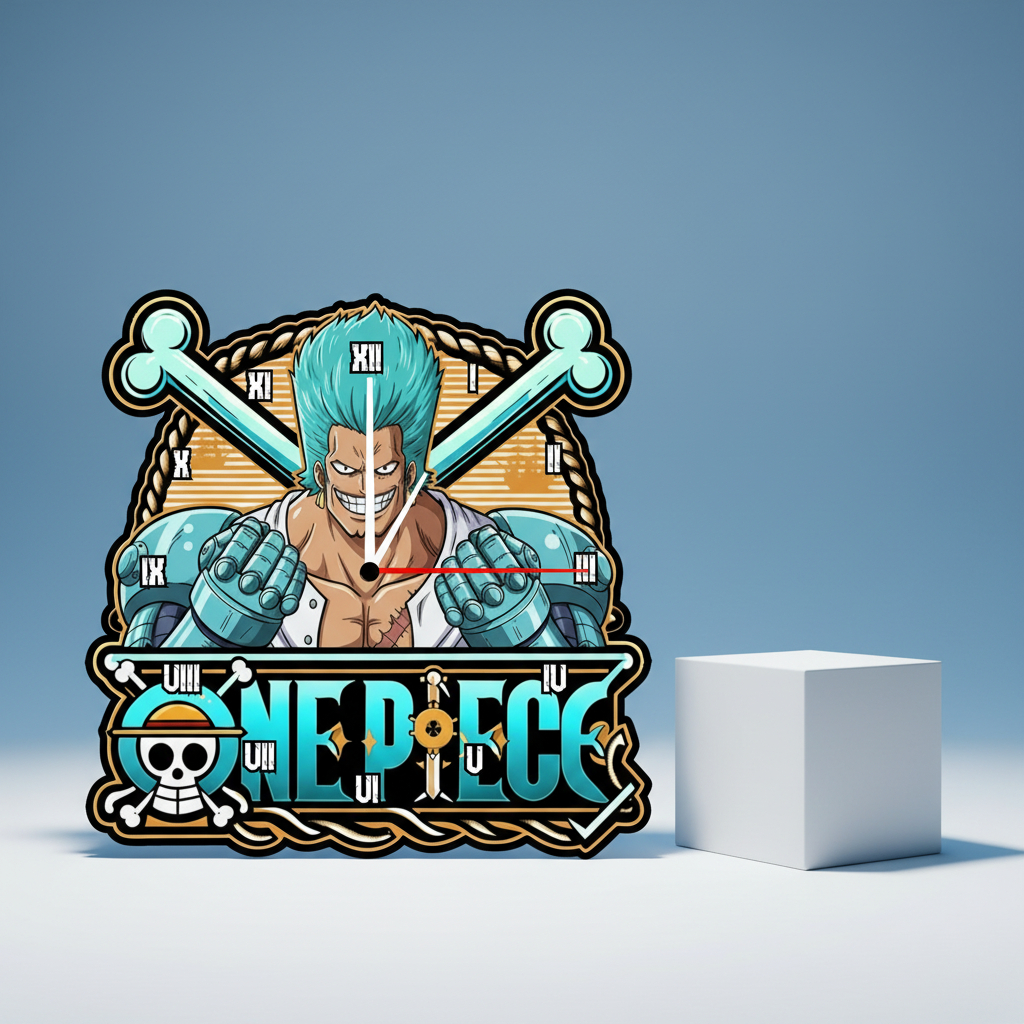 PROMO Jam Dinding Ukir One Piece Desain Eksklusif AESTHETIC