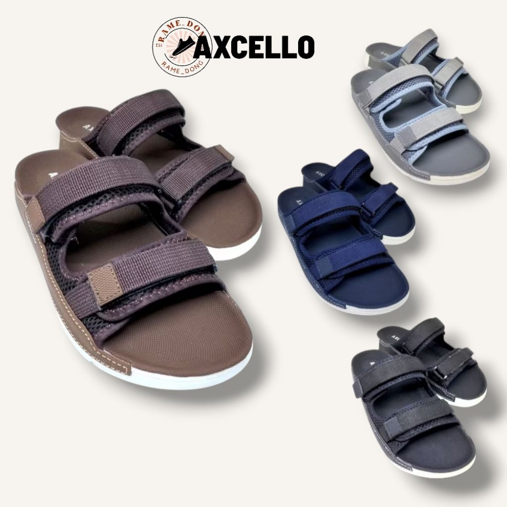 AXCELLO DOF 35 Sandal Slide Casual Pria Original