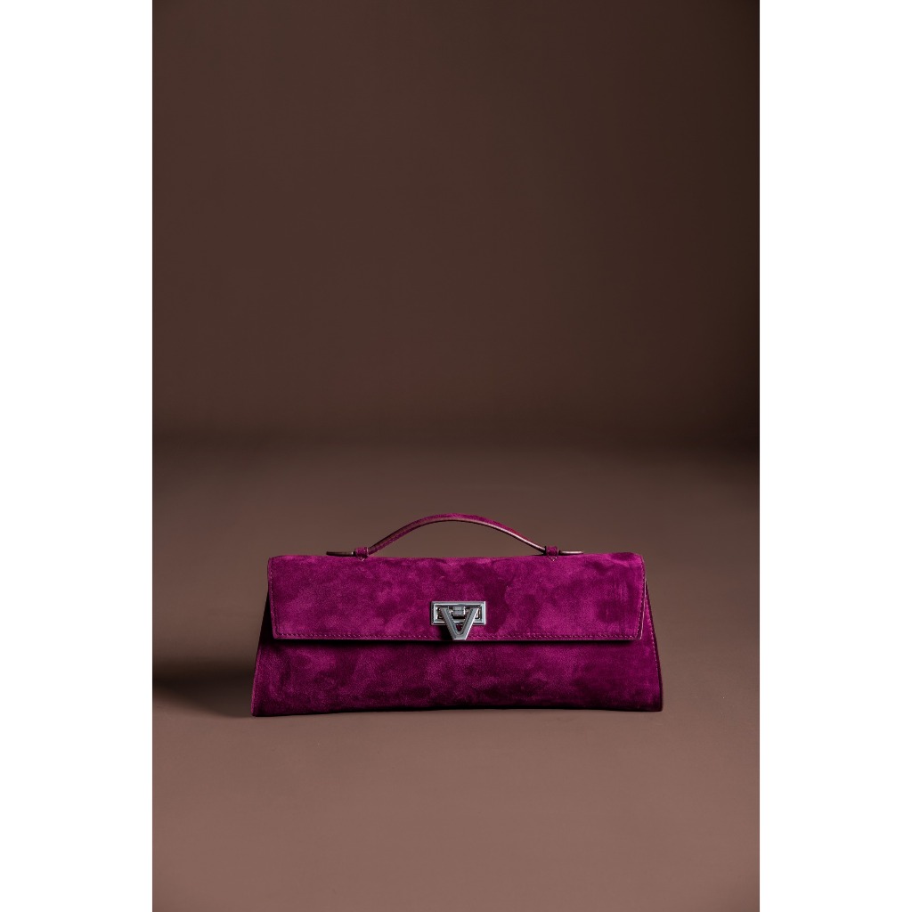 Voneworld - Davi Bag Mulberry Velvet SILVER Hardware