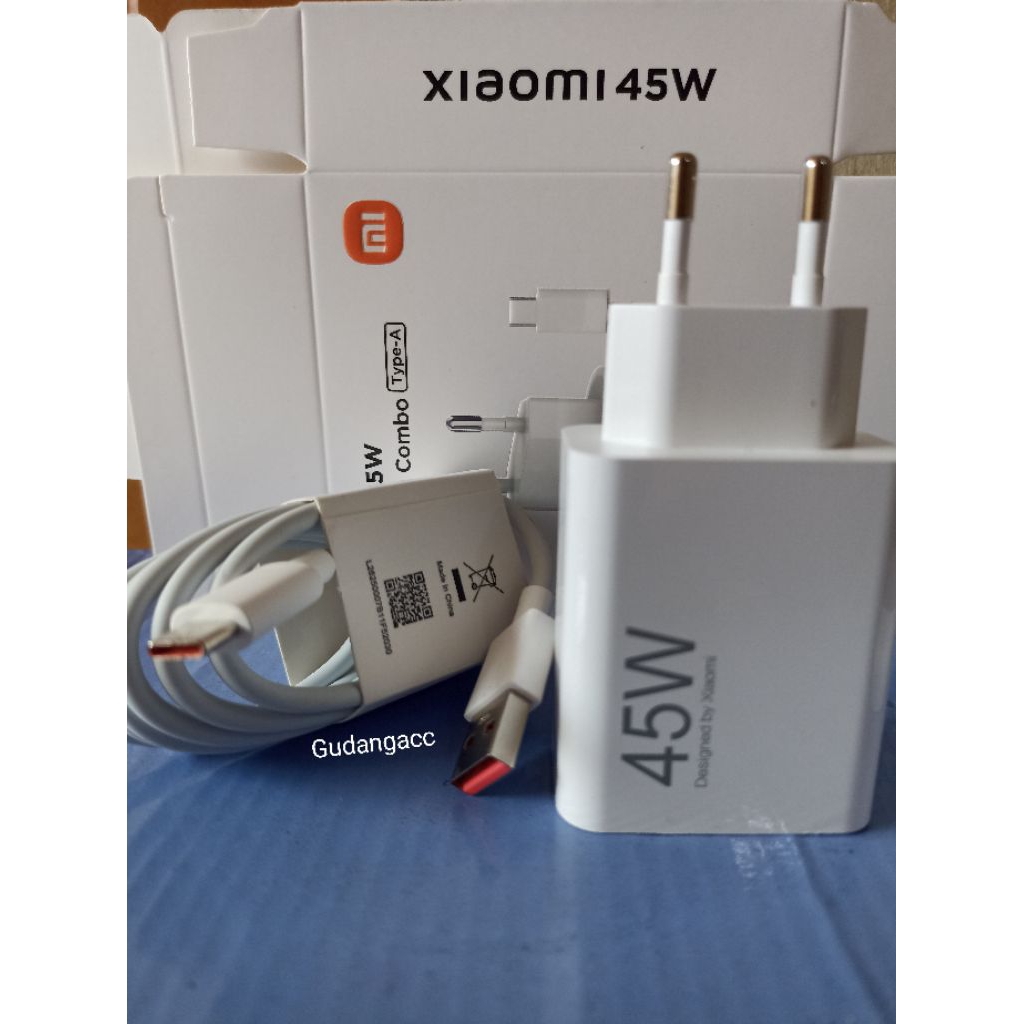 CHARGER XIAOMI 45WAT TURBO CHARGE ORIGINAL 100%