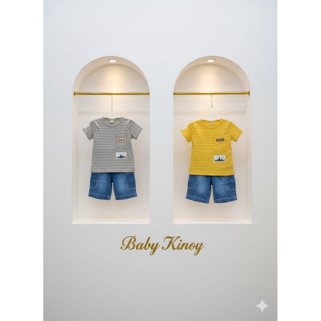 USON  7408| Stelan Anak Laki Laki / Stelan Anak Baju Kaos Celana Levis