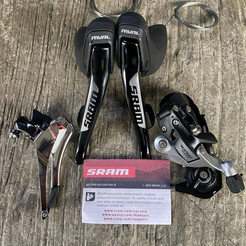 MINI GROUPSET SRAM RIVAL 2X11 SPEED MEKANIK (BRIFTER + RD + FD)