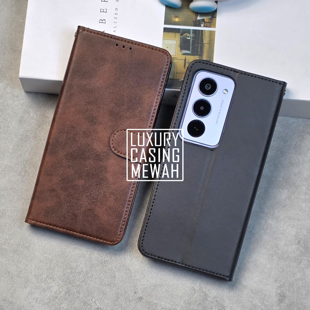 Case Sarung Kulit / Flip Leather case Premium Flip Wallet Case for Redmi 15 Redmi 15C Redmi 14C Redm