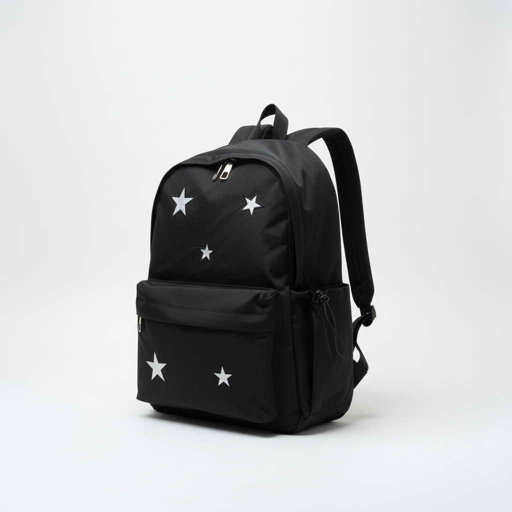 Ransel Wanita Nilon Fashion Ransel Laptop Ransel Pelajar Tas Buku Travel Wanita Tas Sekolah Bintang