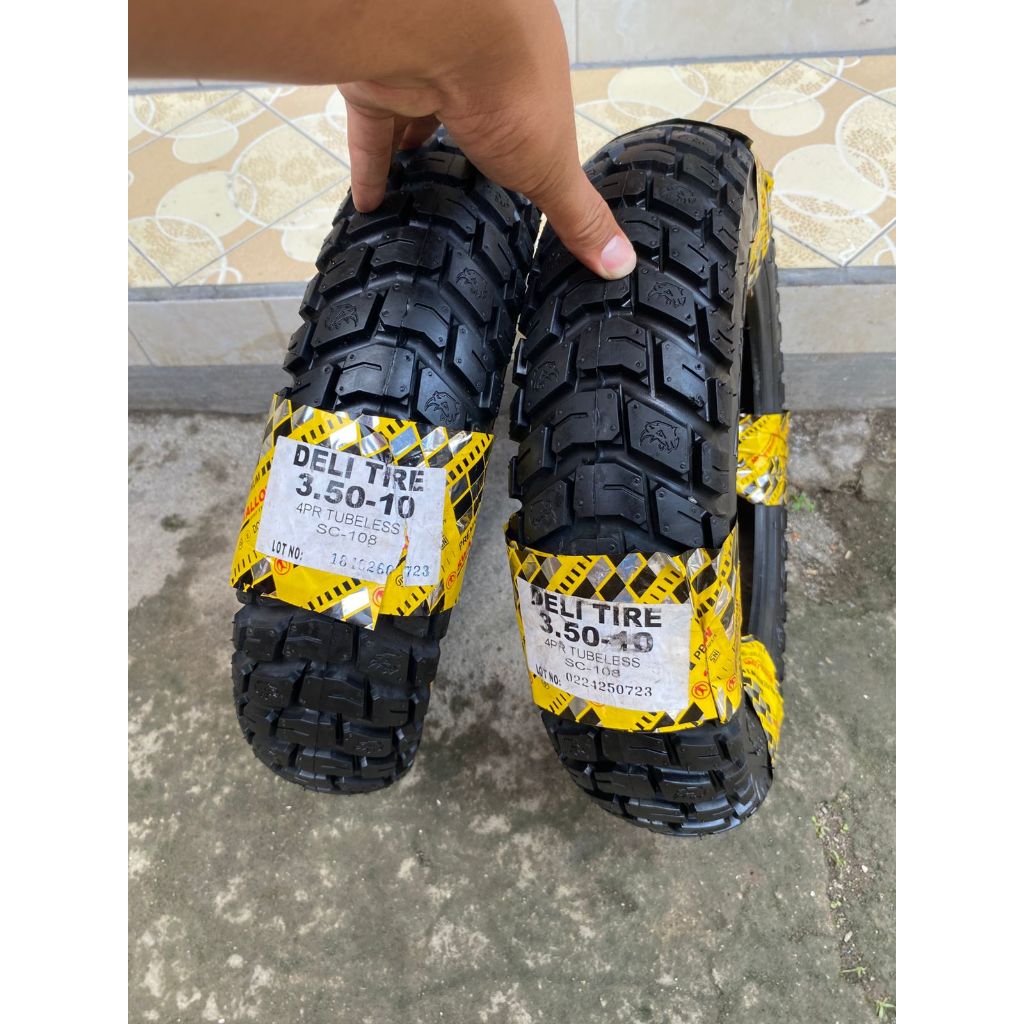Ban Swallow Dual Purpose Ring 10 Ukur 3.50-10 Ban Luar Honda Monkey dan Custome Bonus Ban Dalam