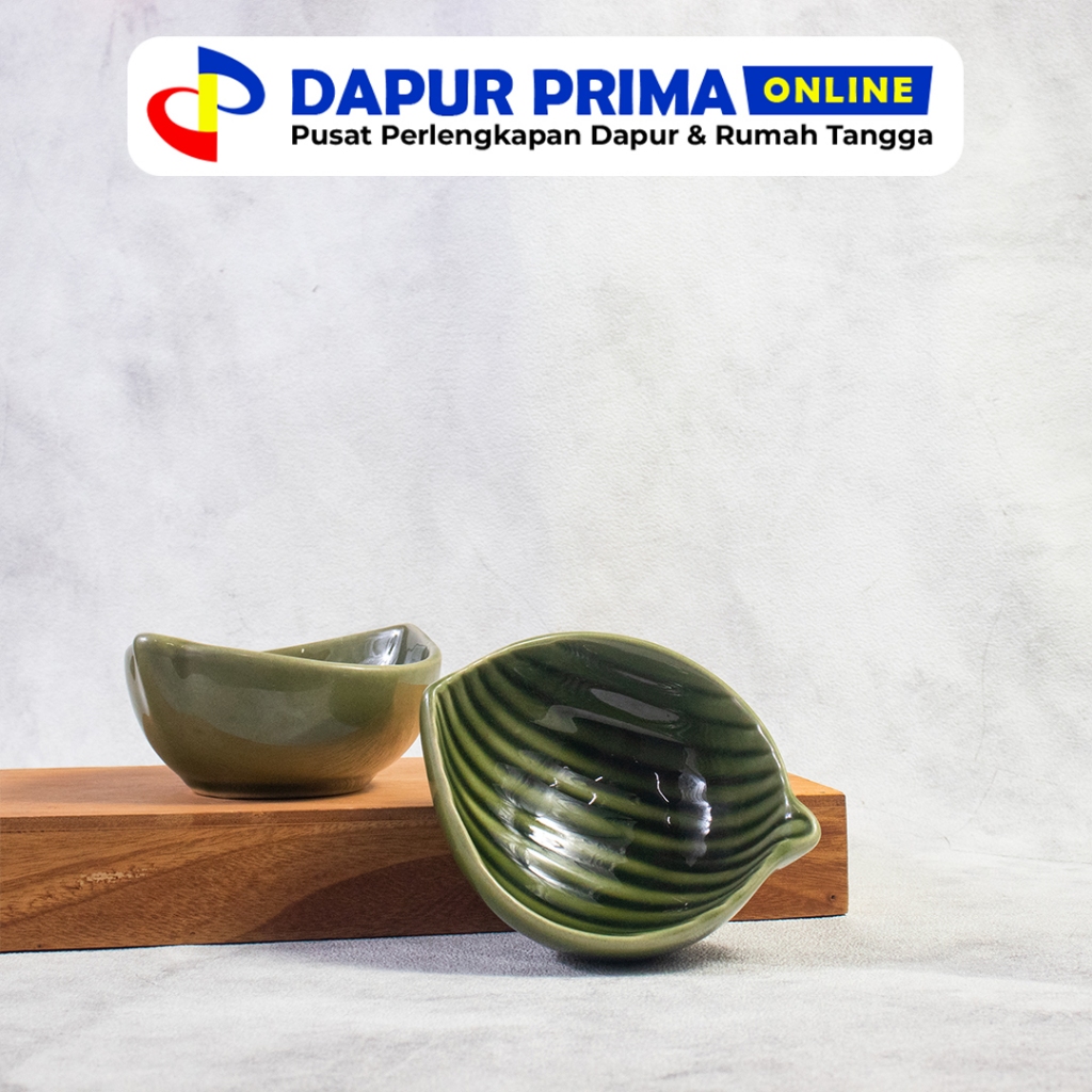 MANGKOK KERAMIK CANTIK BENTUK DAUN