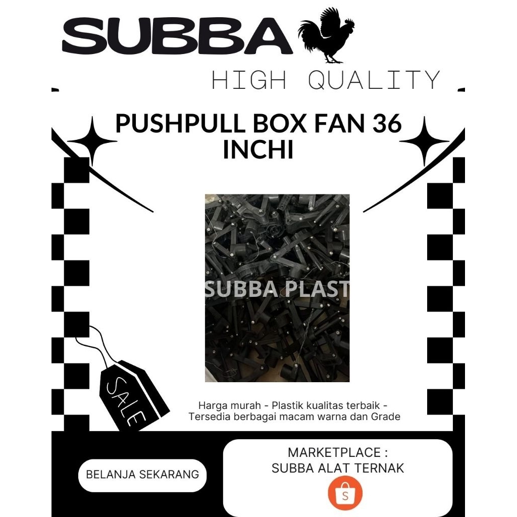 PUSHPULL BOX FAN 36 INCHI