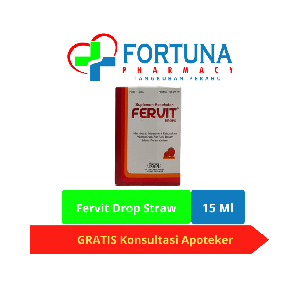 Fervit Drop Vitamin Tambah Darah Anak 15 ml / Fervit