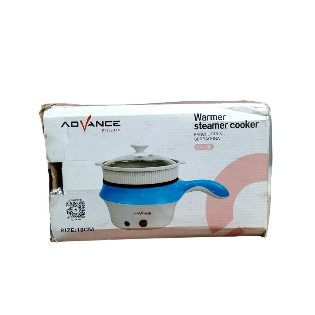 ADVANCE WARMER STEAMER COOKER C-18 BLUE