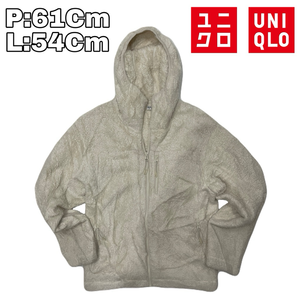 J81 Jaket Fleece Hoodie Sherpa Polar Inner Uniqlo  Bulu Musim Dingin Winter Hiking Pendaki Gunung