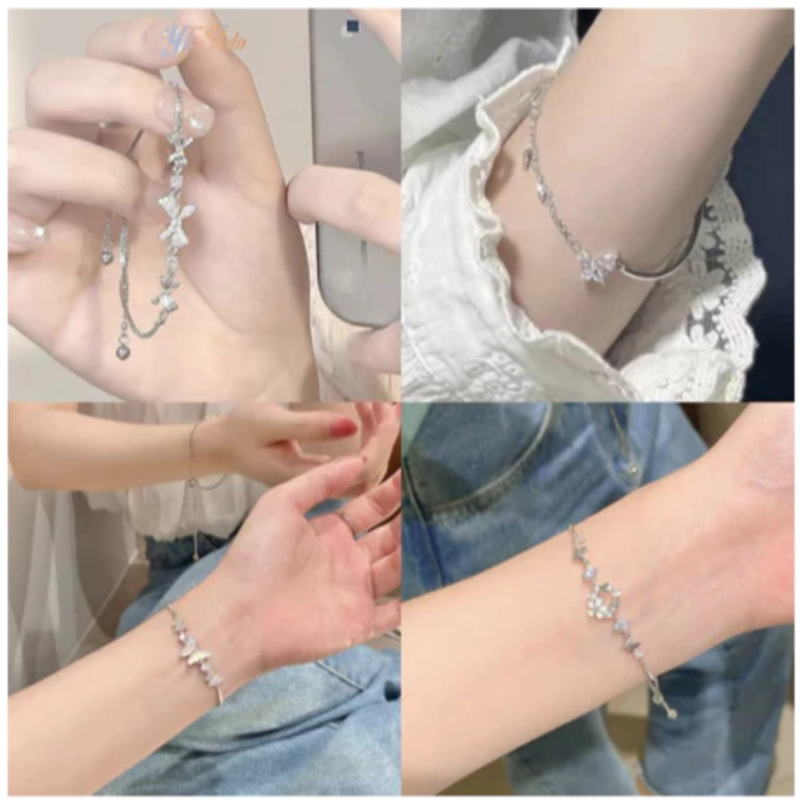 GELANG TITANIUM Gelang Karet Darla Daisy Flower Gelang Pandora Gelang Titanium KALUNG WANITA CHOKER 