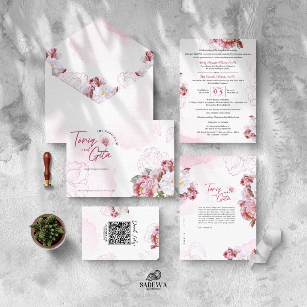 Undangan Softcover & Hardcover | Premium Wedding Invitation • Elegant & Simple