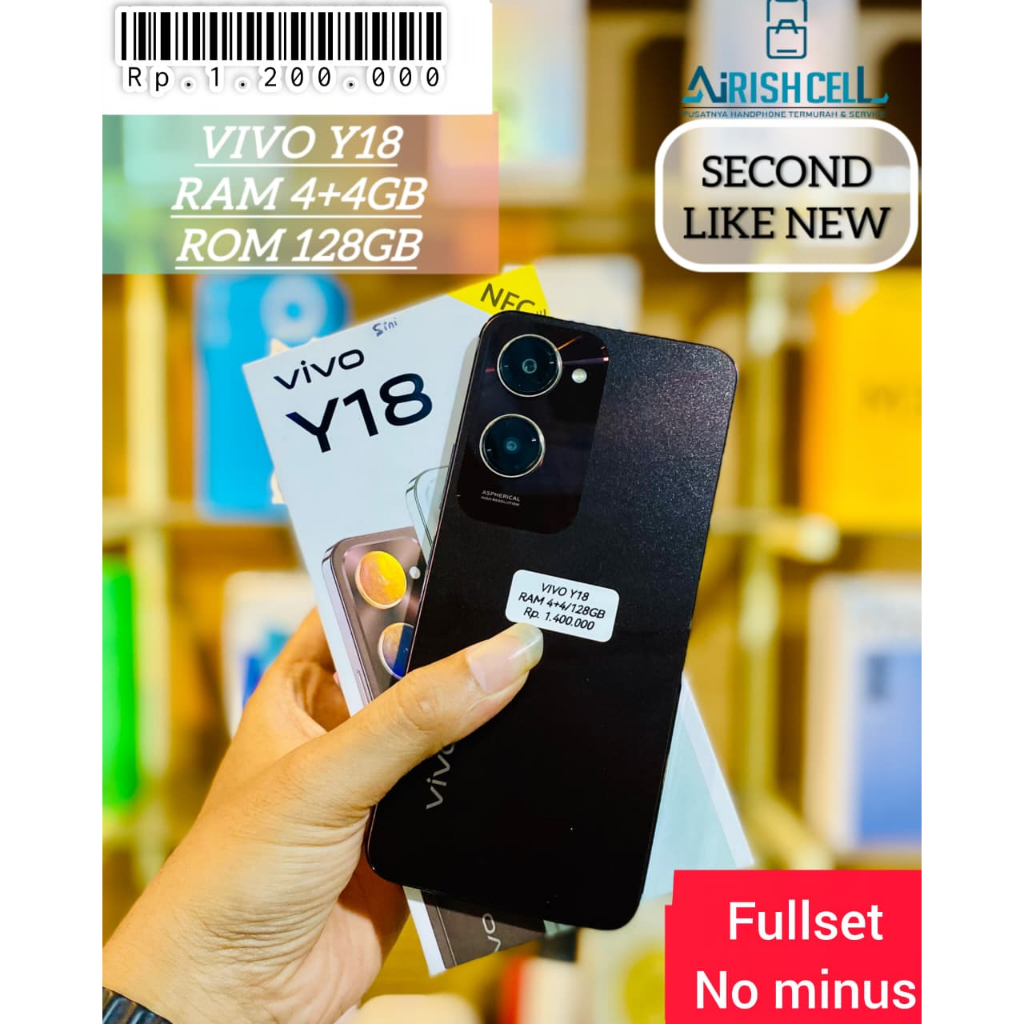 [SECOND] VIVO Y18 4/128 (+4 Extended RAM) VIVO Y29 8/128 (+8 Extended RAM) |FULSET|