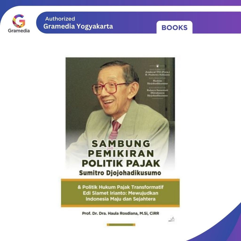 Gramedia Yogya - Sambung Pemikiran Politik Pajak Sumitro Djojohadikusumo