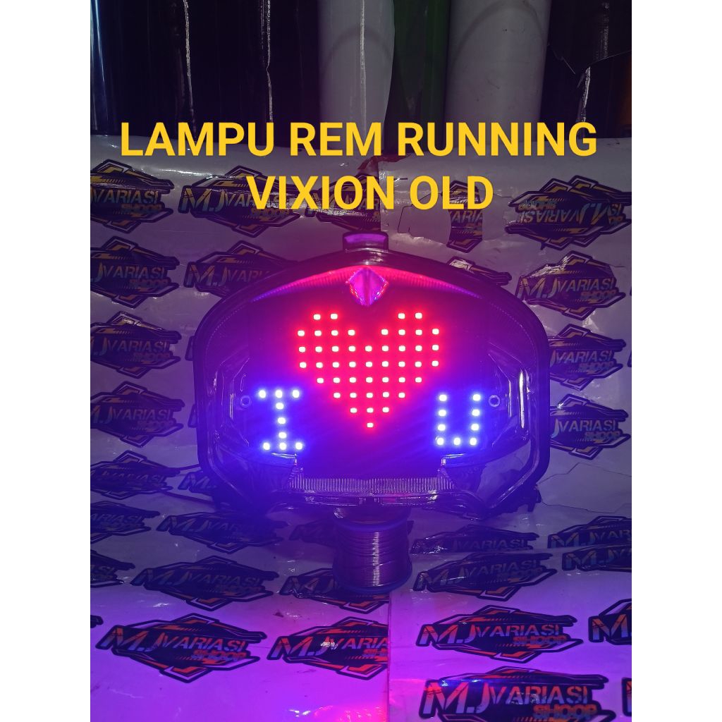 Lampu Rem Belakang LED 8 Mode Kedip Otomatis PNP untuk Motor Vixion Old Sistem DC