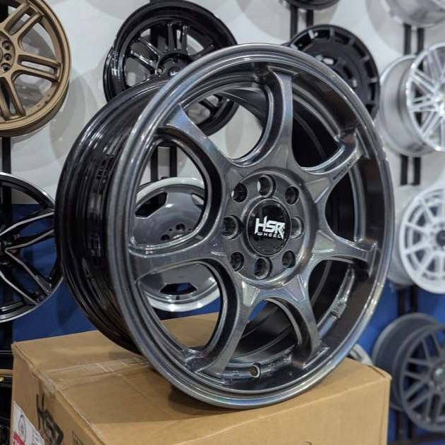 Velg Racing Mobil Sirion Sigra Ring 15 Lebar 6,5 ET42 Velg HSR Wheel ARU