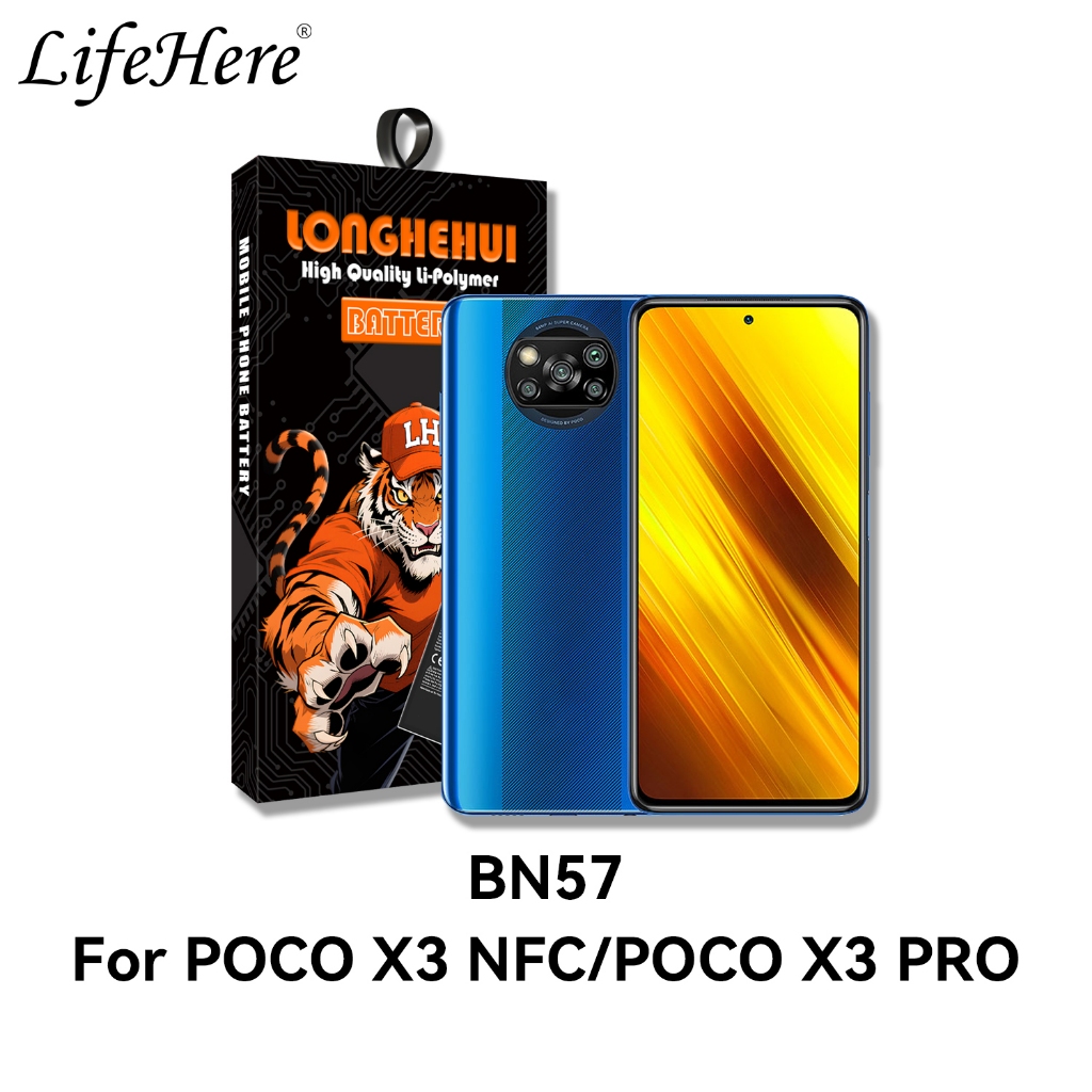Lifehere - Baterai Poco X3 / Poco X3 Pro / Poco X3 NFC  REDMI BN57 Baterai